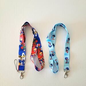 Popular Sega Characters Sonic Hedgehog One Size Combo B Lanyard & Clip (2pcs)